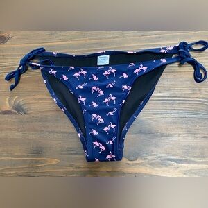 BOTTOM ONLY - Flamingo Beachwear, Flamingo BikiniBottom, Strappy Bikini Bottom